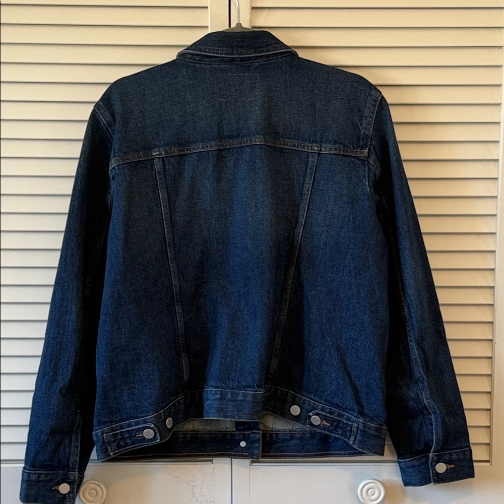 Banana Republic Dark Blue Jean Jacket Size Large NWOT - Picture 8 of 9